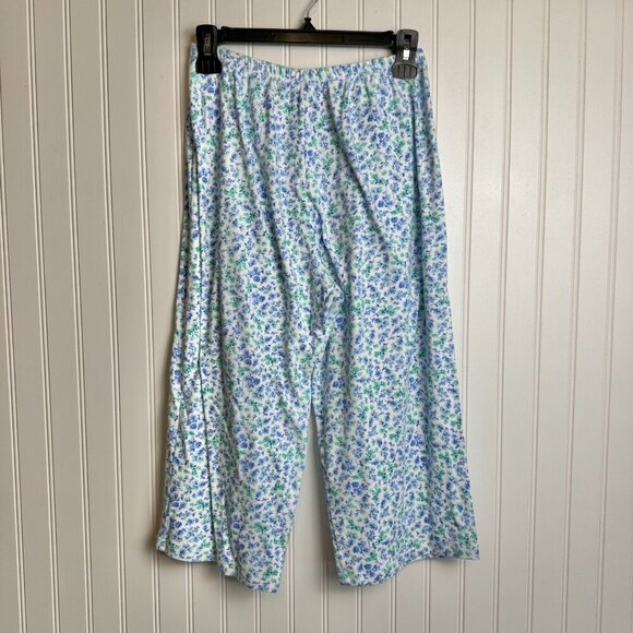 Karen Neuburger blue floral short sleeve pajama set size small O8 - Picture 7 of 7